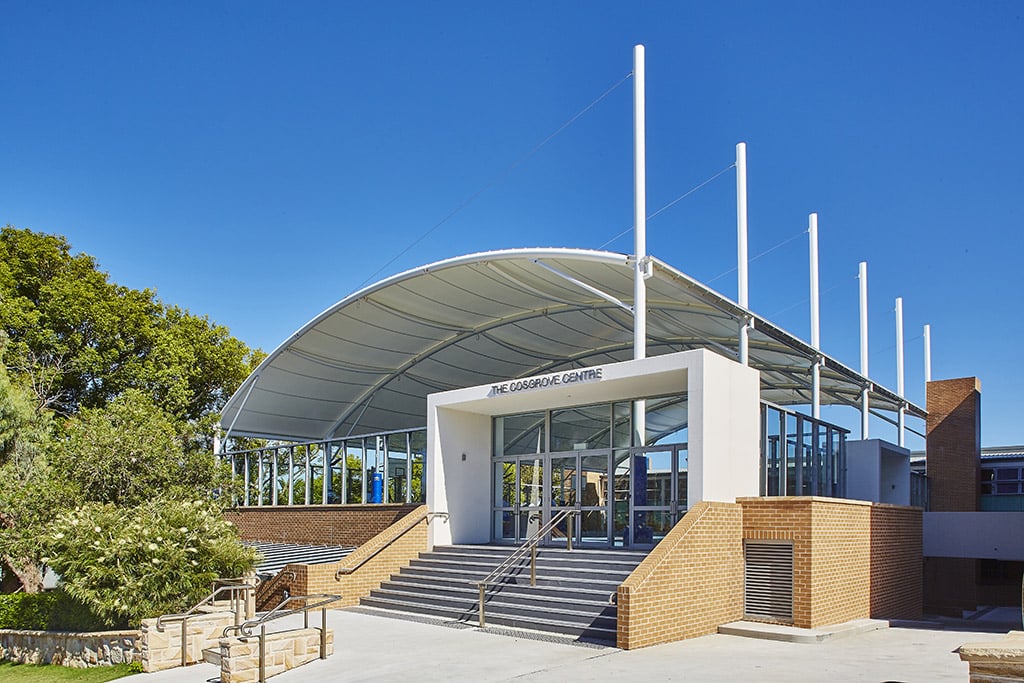 basketball court shade school sail structure